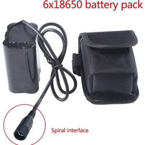 Bicycle Bike Light 9800mah 6x18650 Battery Pack 8.4V 18650 Rechargeable Li-ion Battery Pack for SolarStorm X2 X3 U2 T6 Headlight