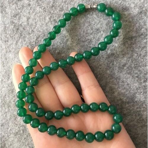 Fine jewelry Natural agate ball chalcedony Necklace Mother girlfriends birthday gift