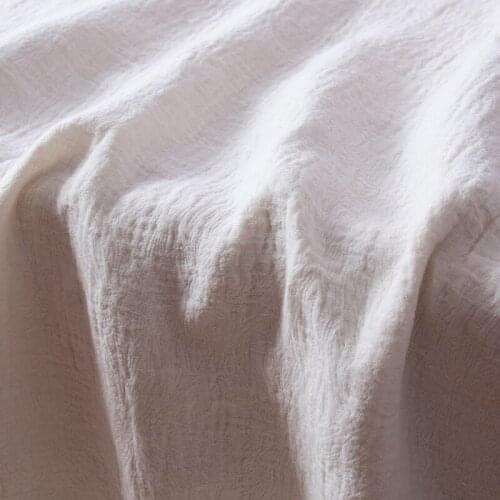 High quality Chinese style cotton and hemp fabric Embryo color retro jacquard sewing Robe dress cheongsam patchwork