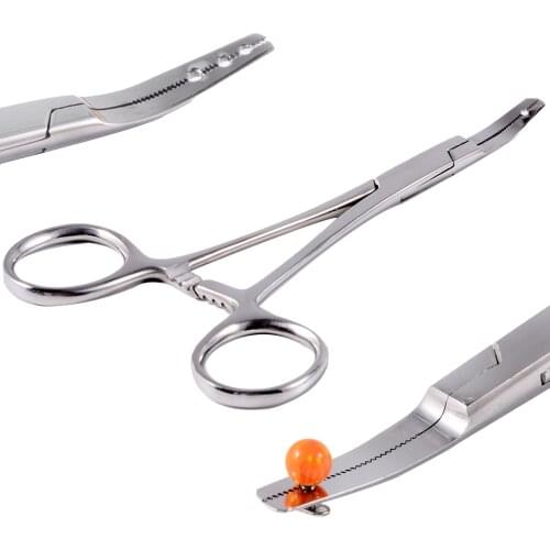 1pcs Disposable Sterile Skin Diver Piercing Tool Surgical Steel Clamp Plier Body Piercing Tools Dermal Anchor Professional Tools