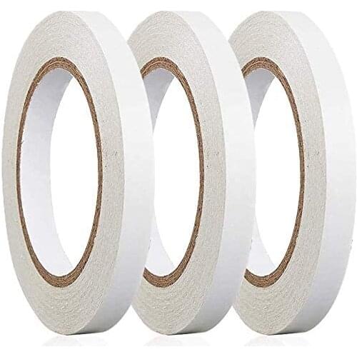 2Rolls Double Sided Adhesive Sticky Tape for Crafts, Scrapbooking, Photography, Gift Wrapping, DIY Arts, Office & Home Supplies