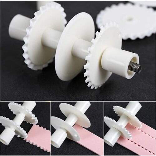 6Pcs/Set Fondant Embosser Roller Cutter 3 Style DIY Cutter Sugarcraft Paste Embosser Pastry Mold Stitching Cake Decoration Tools