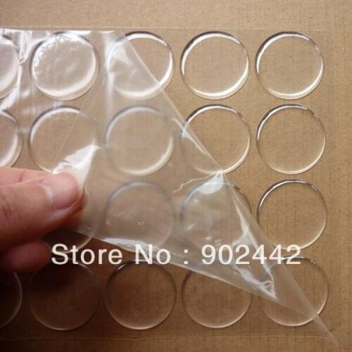 Free Shipping Wholesale 1000 pcs/Lot 44 mm Round Clear Soft Epoxy Sticker For Bag Holder DIY Making