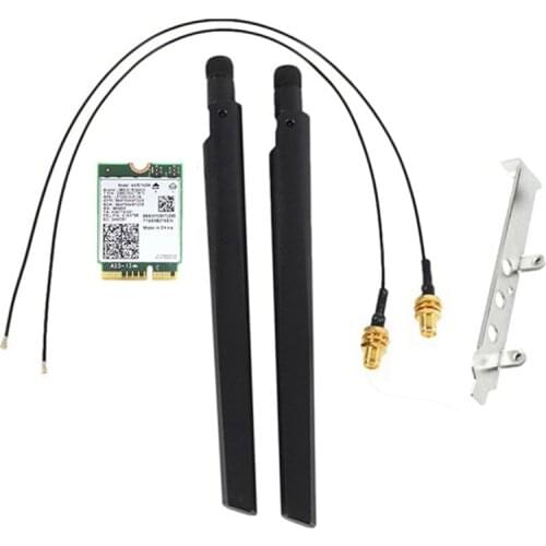 Bluetooth 5.0 Wireless AX201NGW Wifi Desktop Kit IPEX MHF4 U.FL Antenna for NGFF/M.2 CNVIo2 for AX201 Network Card