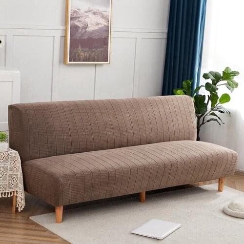Jacquard Fabric Sofa Bed Cover Folding Sofa Seat Slipcovers Stretch Covers Couch Protector Elastic Futon Bench Covers for Home