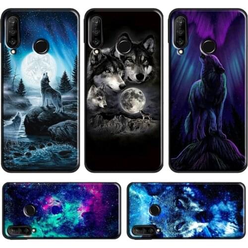 Animal Wolf Galaxy Case For Huawei P30 Pro P40 P20 Lite Mate 20 Lite P Smart 2019 Z Honor 10 i 8X 9X Nova 5T