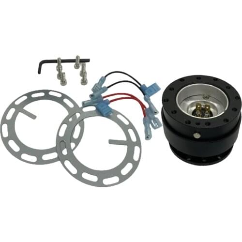 Black Tone Steering Wheel Quick Release Hub Adapter Snap Off for Boss Kit Universal Car Steering Wheel Repair Tool