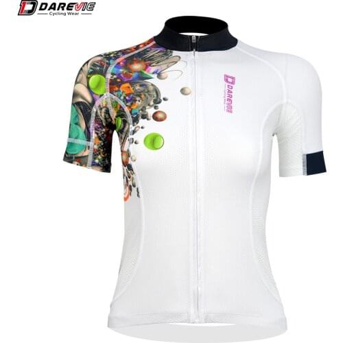 DAREVIE 2021 Cycling Jersey Women Summer Breathable Elasticity Quick-Dry Team Pro Road Mountain High Quality Bicycle Clothes