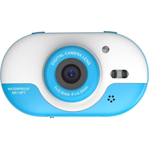 8MP Children Digital Camera Kids Waterproof Camera with Front and Rear Dual Cameras 2.4 Inch IPS HD Screen One-click Photo/Video