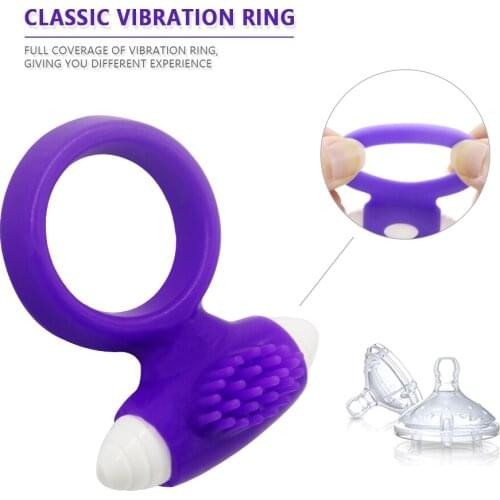 EXVOID Delay Ejacualtion Vibrators Sex Toys for Men Penis Vibrator Ring Cock Vibrating Ring Sex Shop Clitoris Stimulate