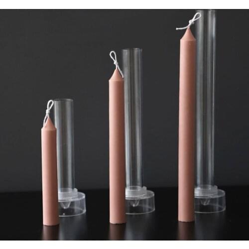 Thin Stem Candle Mold Craft Making Candle Mold For Candle Making Long Stem Acrylic Hard Plastic Candle Mold Home Decoration