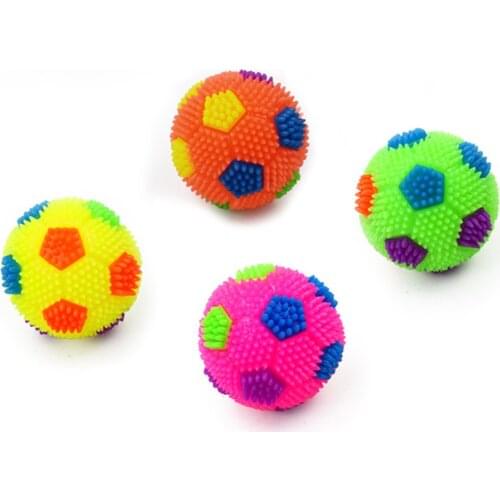 Pet Glowing Audible Ball Color Random Pet Toy 6.5Cm Luminous Sound Ball Pvc Toy Training Dog Molar Dog Biting Ball