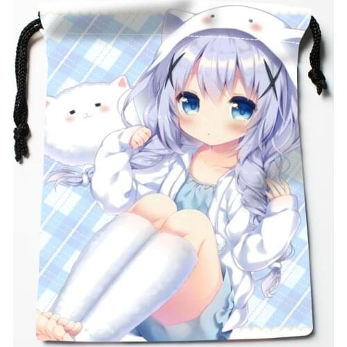 Custom Gochuumon wa Usagi Desu ka Printed gift bags More Size 18*22cm Compression Type Bags