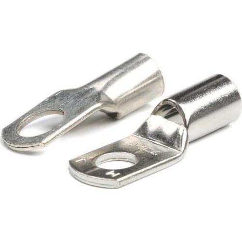 SC6-6/8 SC10-6/8 SC16-6/8 Wire Ring Connectors Copper Tube Lug Bolt Hole Tinned Copper Cable lugs Battery Terminals Set 10Pcs