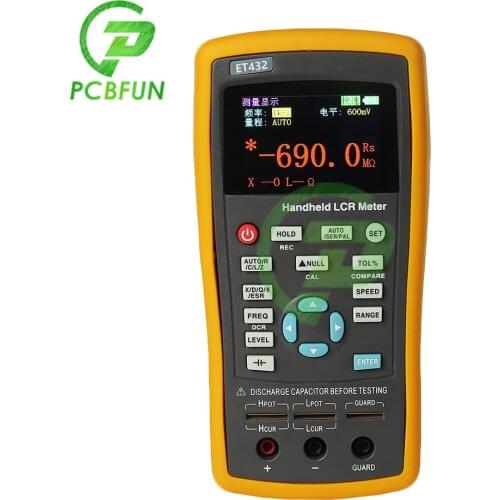 LCR Digital Bridge Meter ET430 ET431 ET432 ET433 Multifunction Handheld High Precision Capacitance Inductance Resistance Meter