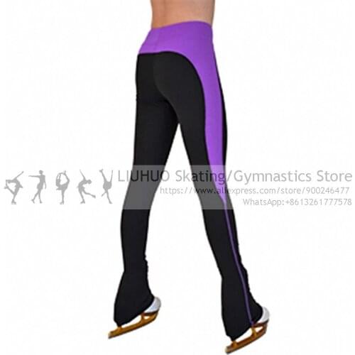 LIUHUO Figure Skating pants Girls Sportswear fleece Adult Child Ice Skate Training leggings Popular Skiing skating Trousers