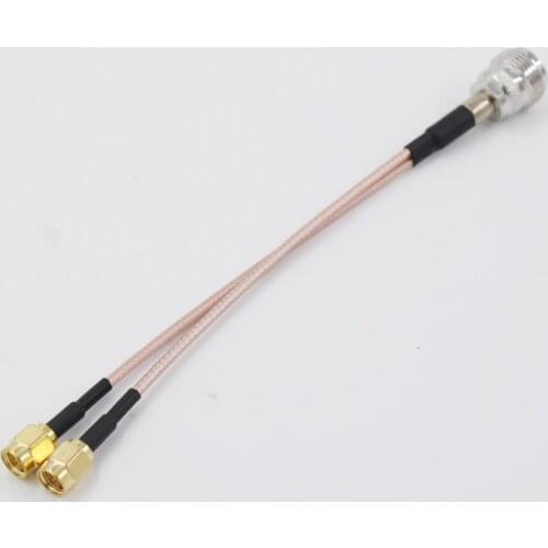 N Type External Adapter Cable Pigtail N Female to 2 X SMA Male Connector Antenna RG316 Cable Splitter Combiner Y Type Cable