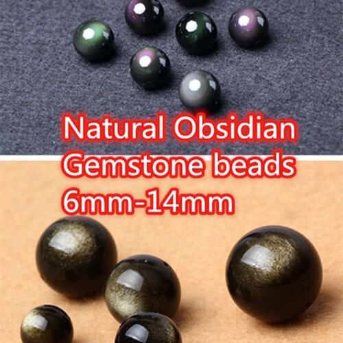 Real Obsidian stone Beads Loose Beads For Jewelry Making,Beads For Bracelets,Necklace,DIY Beads,For Gift