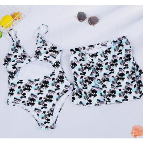 Couple Swimsuit Women Bikini Men Board Shorts Swimming Trunks Boxer Sweat Beach swimwear Man Surfing Board short