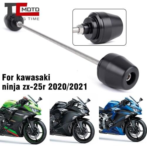 Front Axle Fork Crash Slider For Kawasaki Ninja ZX 25R ZX-25R ZX25R 2020 2021 Motorcycle Accessories Wheel Protector Pad