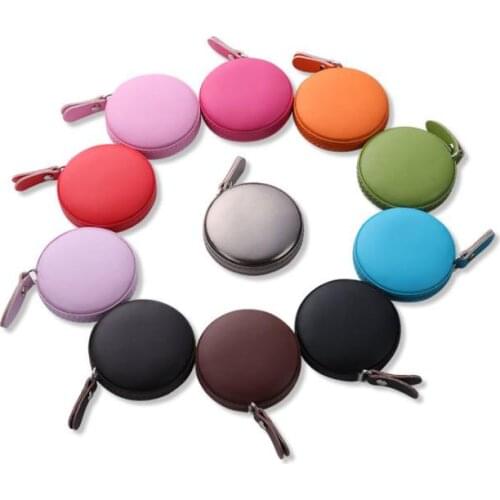 Portable Mini Tape Measure Household Tailoring Sewing Soft Small Fashion Waist Circumference PU Leather Small Measuring Tap SN