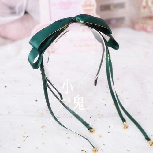 Multicolor Handmade oversized headband DIY bow hair accessories headdress women Lori Lolita COS bell headband KC