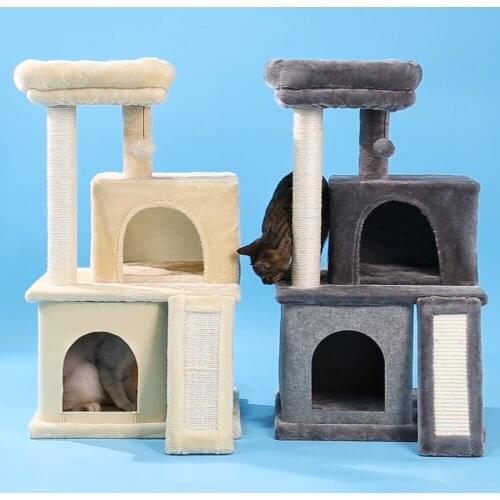 Cats Tree Furniture Protector Pets Scratcher Scratching Fun Post Toy Activity Centre Indoor Home Furniture Pet House