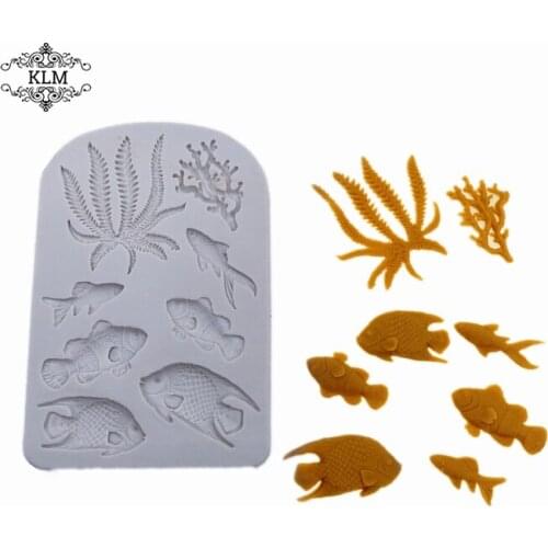 Marine Cake Silicone Mold, Chocolate Tool, Clay Tool, DIY for Cake Decoration Accessories, Kitchen Baking Mold KLM