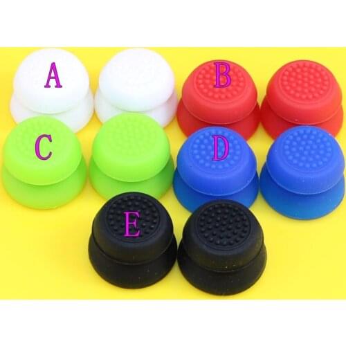 100pcs Silicone Analog Grips Cover High Enhancement For Dualshock 4 PS4 PS3 for XBOX for XBOX360 Controller