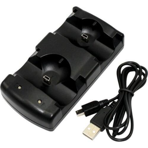 Compatible for PS3 Controller & Move Dual Charger USB Dual Charging Powered Dock Gamepad Charger Dock Station Mount power sup