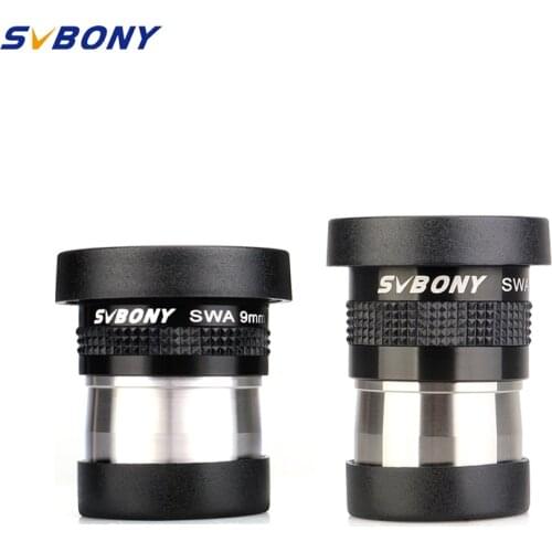 SvBony 1.25" 9/18mm 72Degree Super Wide Angle (SWA) Aspheric Eyepiece for Telescope HD Fully Coated for 31.7mm Astronomical
