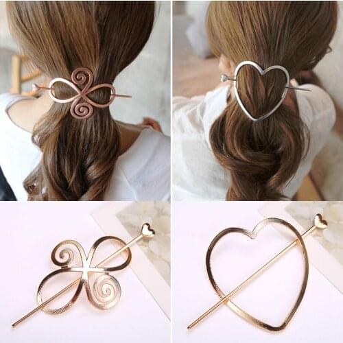 Vintage Hair Pin Sweet Heart Star Styling Hair Sticks Hair dress and Accessories for Women and Girls free shipping