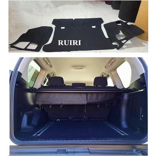 High quality mats! Special car trunk mats for Toyota Land Cruiser Prado 150 2019 5 seats waterproof cargo liner mat boot carpets