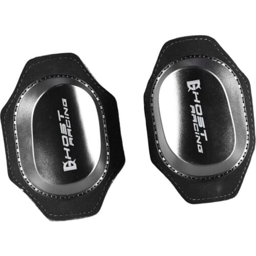 1 Pair Motorcycle Knee Sliders Protection Skin Guard Protective Gear for Motocross Racing Biking, Black