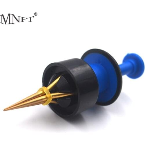 MNFT 5PCS Fishing Lure Clip Earthworm and Bloodworm Clips with Rubber Band, Seawater Freshwater Carp Fishing Bait Accessories