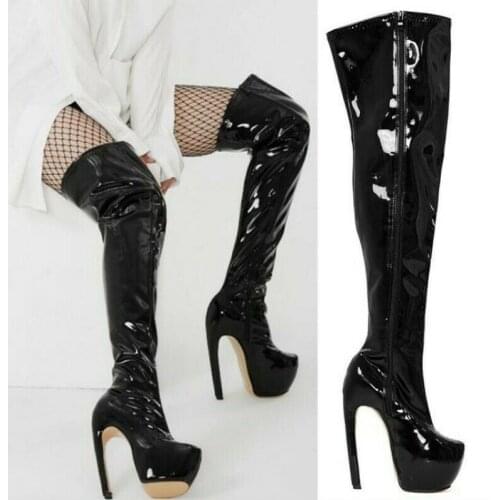 Custom-made Sexy Round Toe High Heel Women Over The Knee High Thigh Boots