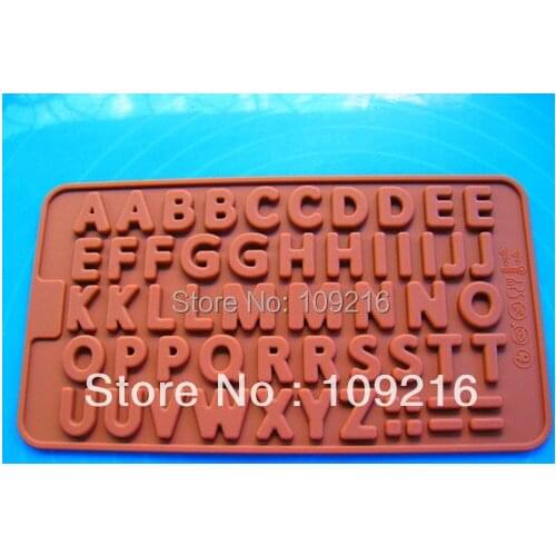 1pcs New style Little Letters Green Good Quality 100% Food Grade Silicone Chocolate/Pudding/Candy/Ice DIY Mold