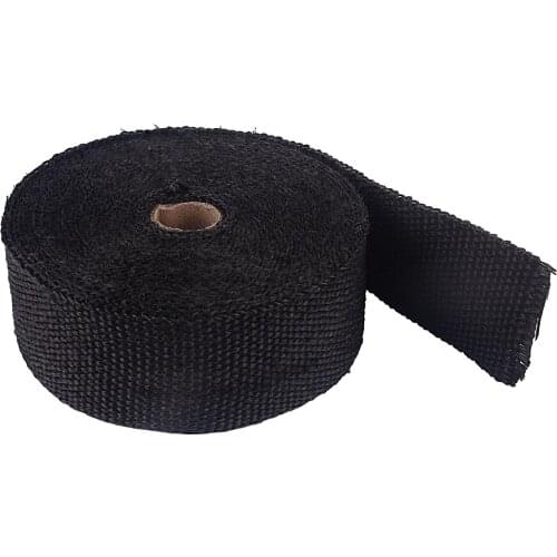 10M Motorcycle Exhaust Thermal Tape Header Heat Wrap Manifold Insulation Roll Resistant with Stainless Ties