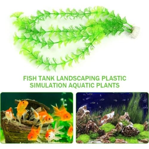 10pcs fish tank landscaping simulation aquatic plants plastic simulation grass green tree landscaping landscape decoration