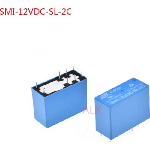 2PCS POWER relay SMI-12VDC-SL-2C 5a 250VAC/30VDC 8pin 12v realys