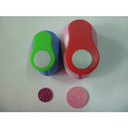 Free shipping 2pcs (1 inch+1.5 inch ) wave circle Punches Scrapbooking craft punch eva punch for DIY paper punch