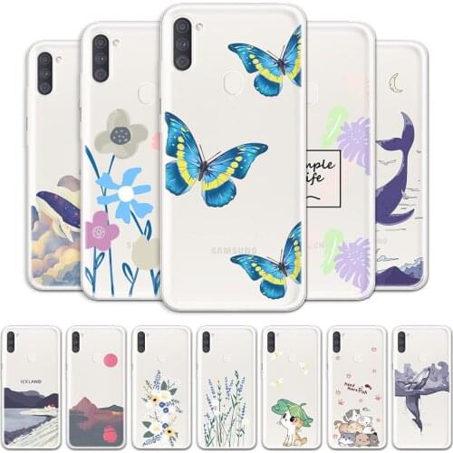 For Samsung A11 Case Phone Shell For Samsung M11 Clear Protective Case Animal Transparent Soft Cover For Samsung Galaxy A11 M11