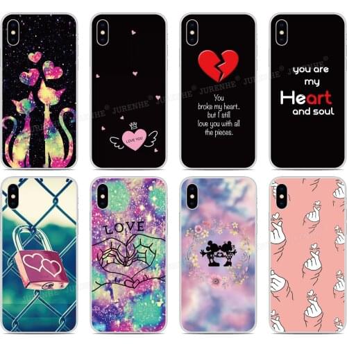 Silicone Love Heart Cover For Wiko Y81 Y51 Y62 Y61 Y50 Y60 Y80 Sunny 5 View 5 Plus 3 4 Lite 2 Go Power U20 U10 Phone Case
