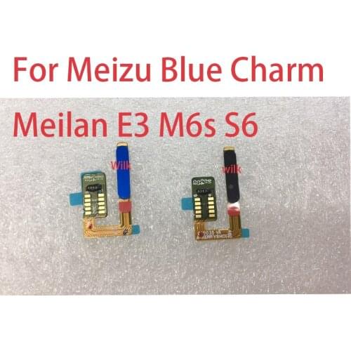 Home Return Flex Cable For Meizu Blue Charm Meilan E3 M6s S6 Menu Return Fingerprint Sensor Flex Cable Ribbon Replacement Repair
