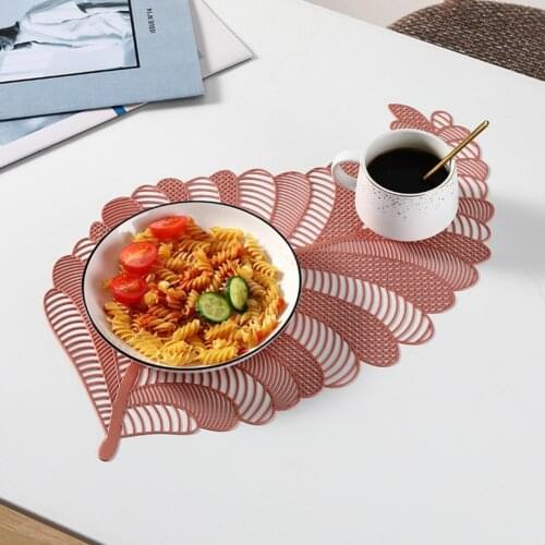 Leaf Shape Silicone Table Mat Anti-skid Tea Coffee Cup Coaster Heat Resistant Mat Kitchen Accessories