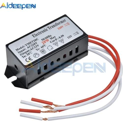 AC 220V to 12V 20W-50W Halogen Lamp Transformer Step Down Buck Regulator For LED Halogen Light Bulb Lamp Power Supply Driver