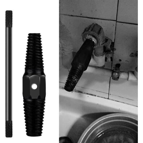 4\" 6\" Double-head Tap Faucet Valve Screw Extractor Set Damaged Broken Wire Pipe