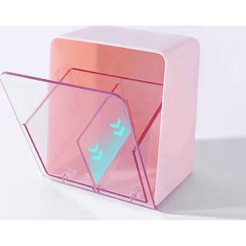 Transparent Dust-Proof Cotton Swab Cotton Pad Storage Box Separated Storage Box Desktop With Cover Sundries Storage Box