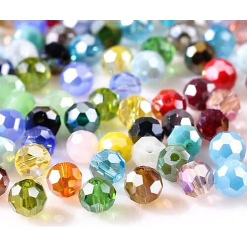 New Natural Flat Beads Scattered Bead 4*6MM Crystal Bracelet Glass Necklace DIY For Jewelry Small Beads Accessories Making U8Z1
