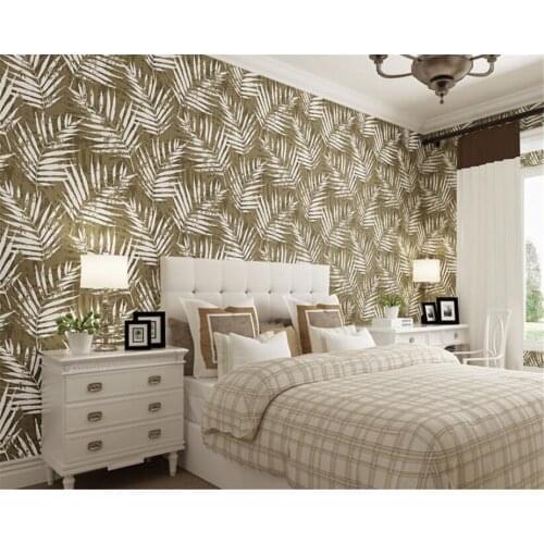 Papel de parede Modern Banana leaves wallpaper bedroom living room TV background 3d wall papers home decor behang Beibehang